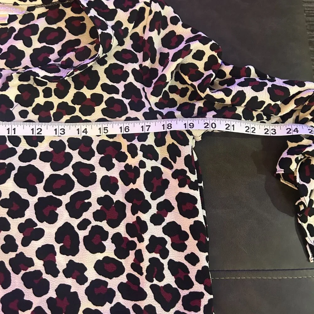 Michael Kors leopard print pullover blouse, medium